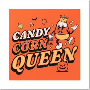 Candy Corn Queen - Retro Vintage Halloween Posters and Art